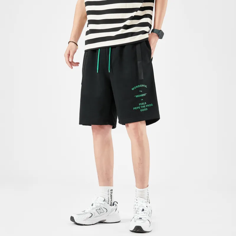 Pepe The Frog Casual Shorts Unisex Black-4