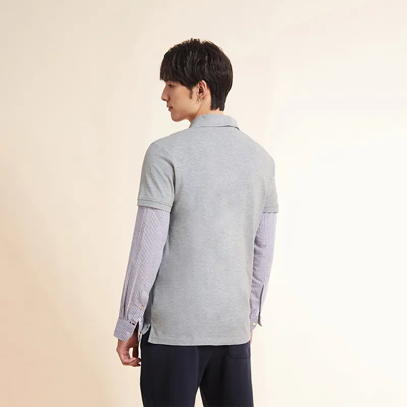Tommy Hilfiger Polo Shirt Men's Gray-3