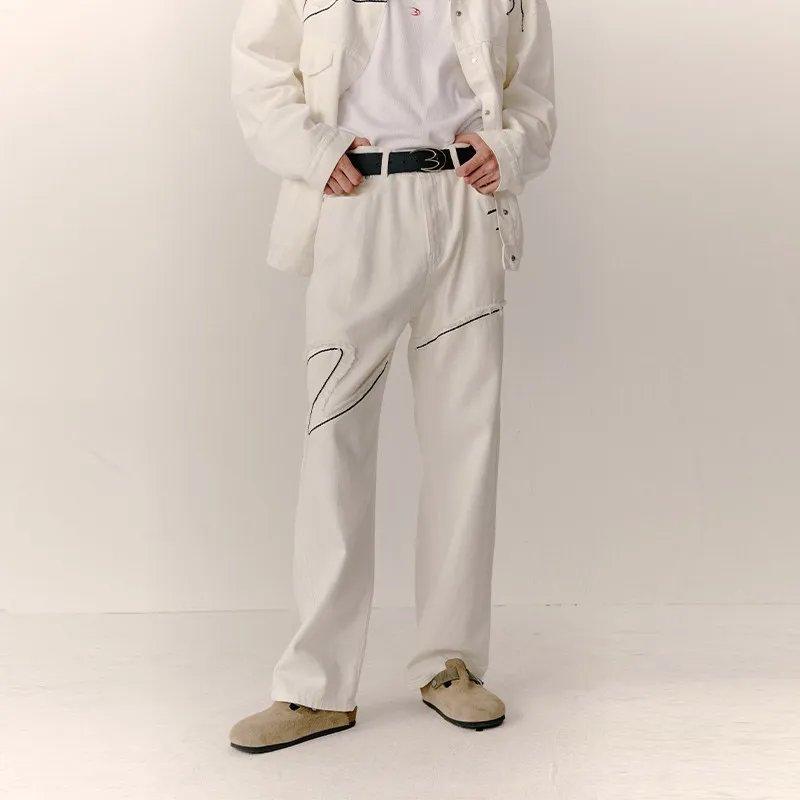 FREO3N Jeans Unisex White-2