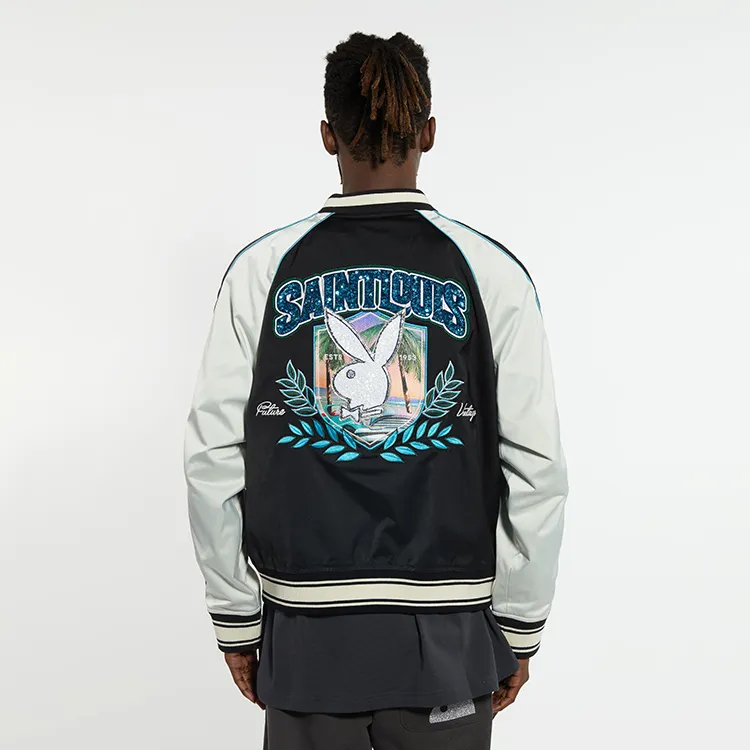 Playboy X SSSAINT LOUIS SSSAINT LOUIS X Playboy Co-branded Series Jackets Unisex Black-2