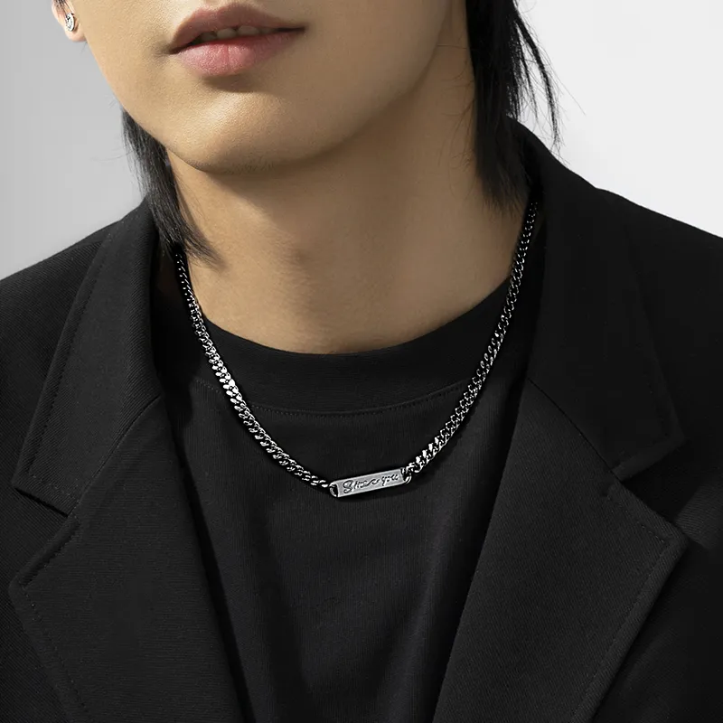 SINCE YOU S925 Silver Necklaces Unisex-7