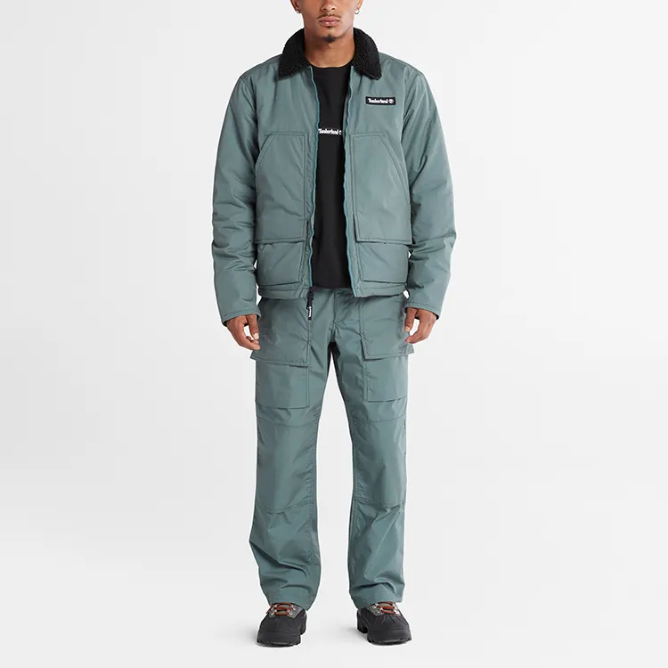 Timberland Velvet Jackets Men Fragrant Green-2