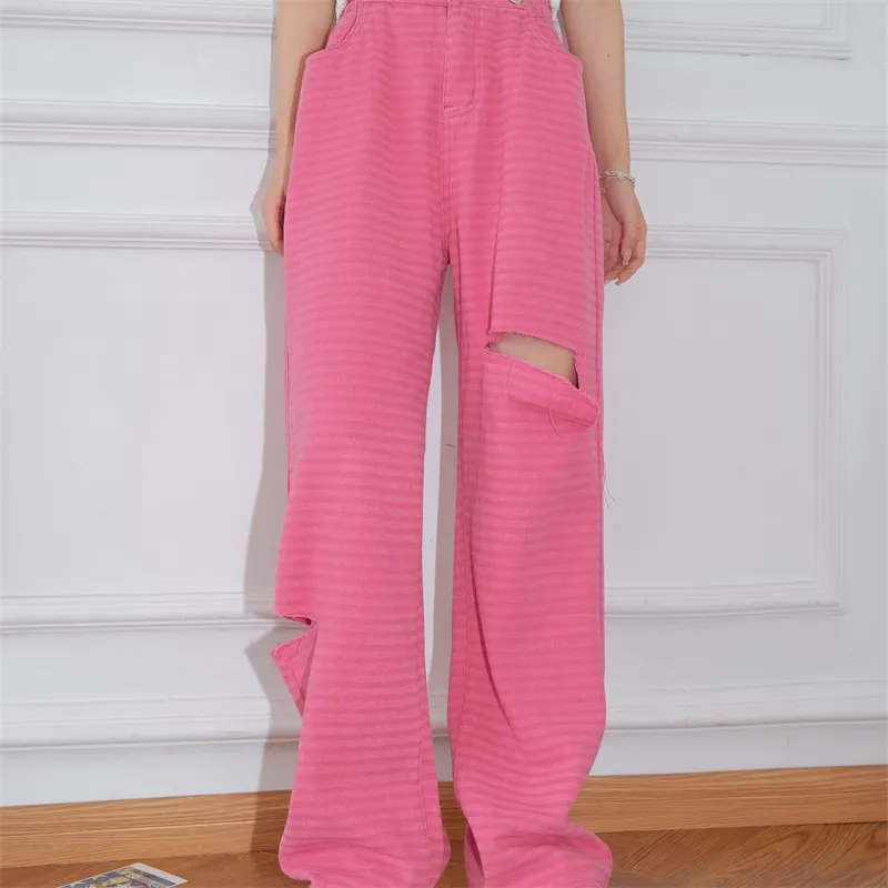 CLOUD SEASON Casual Pants Women's Pink-2