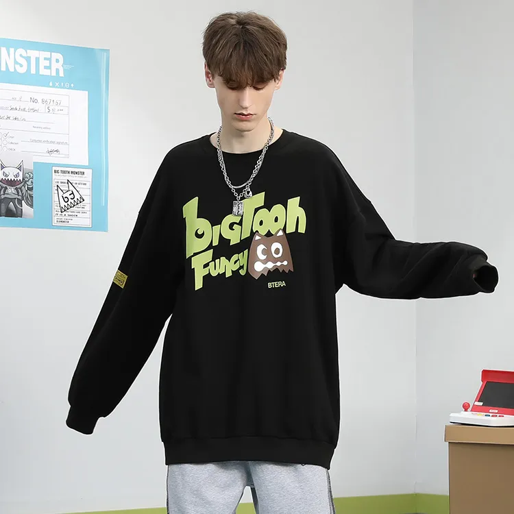 Bt Crew Neck Loose Fit Regular Sweatshirt Unisex-3
