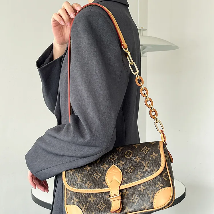 Luxury Care Artisan Workshop Acrylic Bag Strap Women's Brown-3