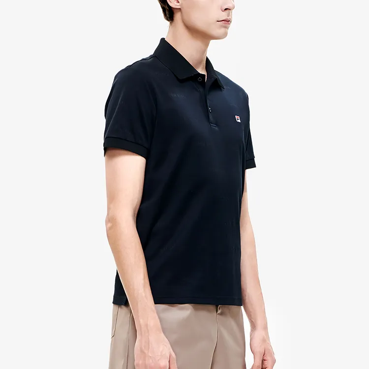 FILA Polo Shirts Men Jet Black-4