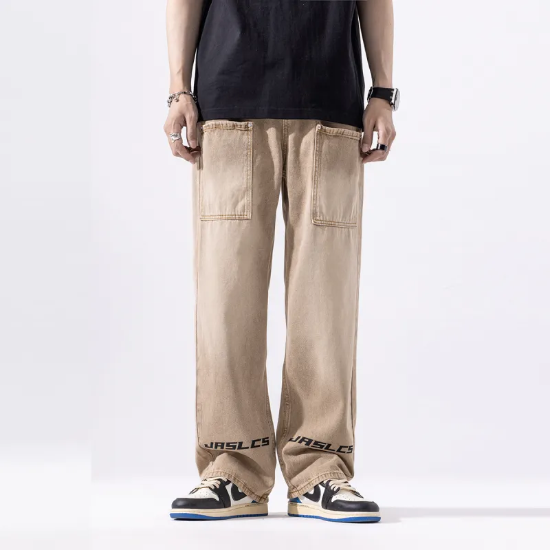 Jaslcs Jeans Men Brown-2