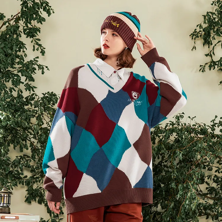 LAMLICKA Sweaters Unisex Multicolor-4