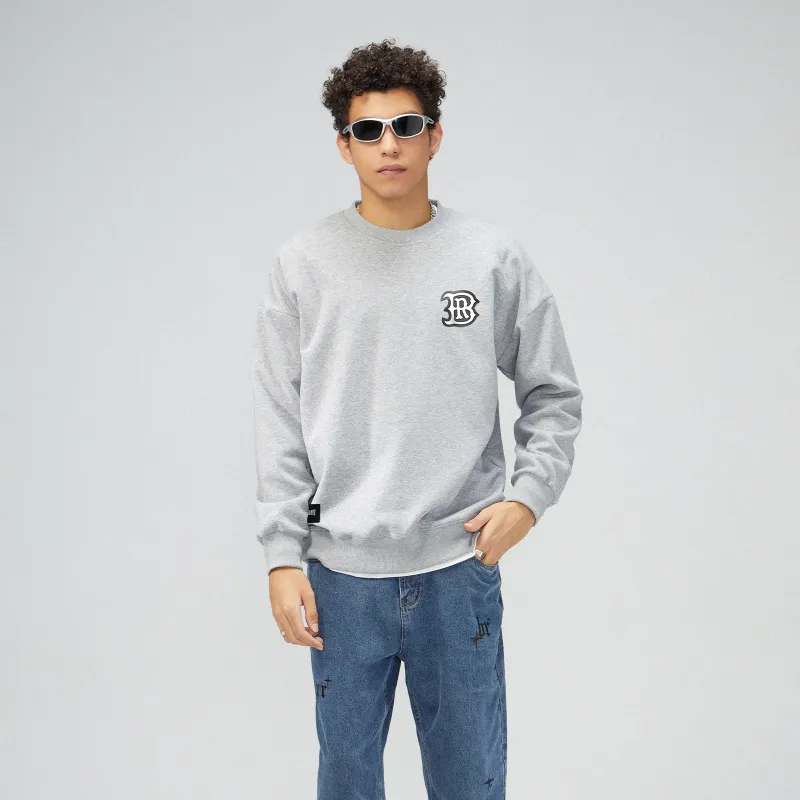 BRNR Crew Neck Loose Fit Sweatshirt Spring Fall Unisex-12