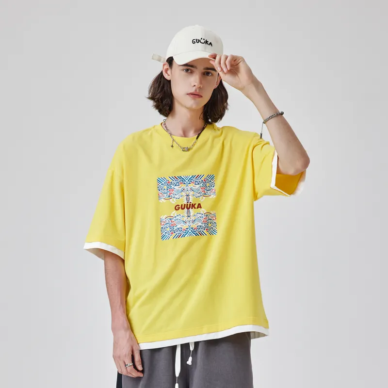 Guuka T Shirts Men Lemon-7