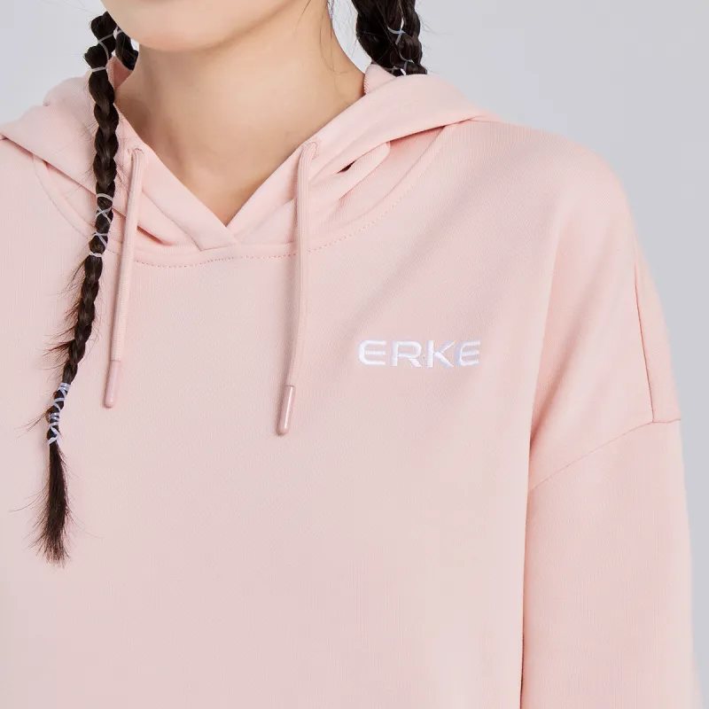Erke Sweatshirt Women's Smoke Pink Orange-2