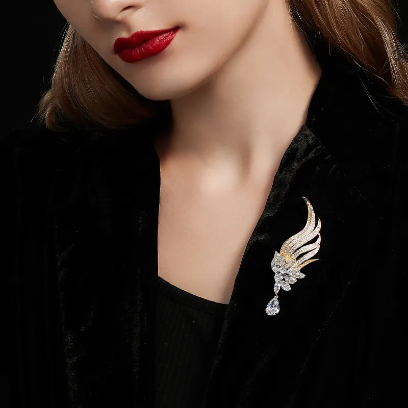 HMZ Brooches Women's Gold-1