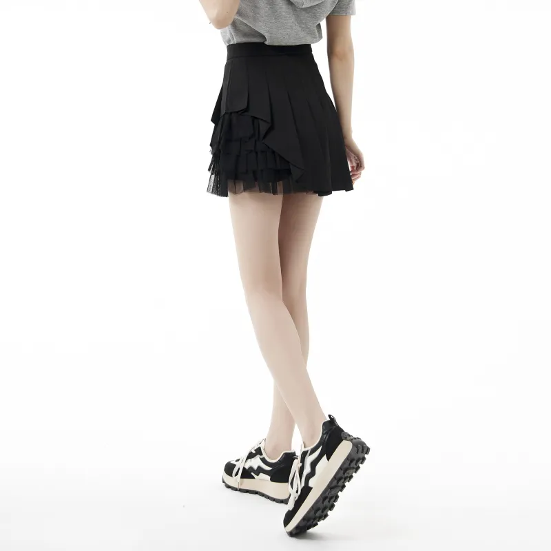 QYPRF Casual Short Skirts Women's Black-2