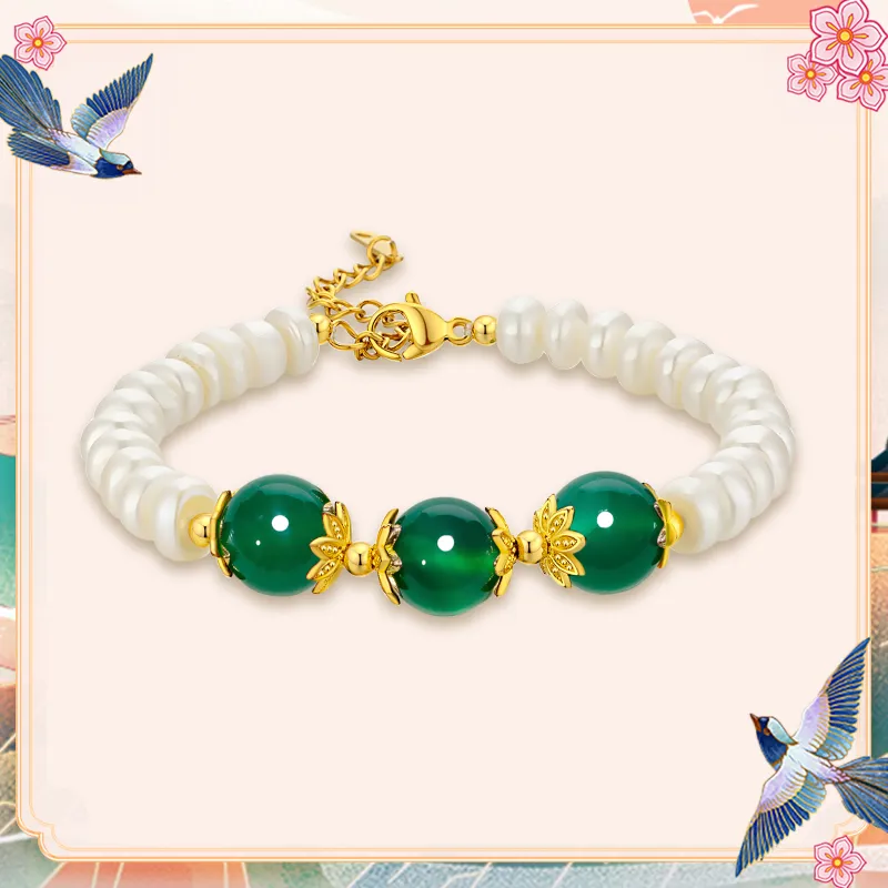 Jodie＆Kevin Bracelets Women's Pearl Bracelet-3