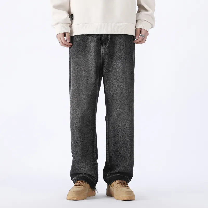 MISTEEZ Straight Jeans Spring Summer Fall And Winter Unisex-2