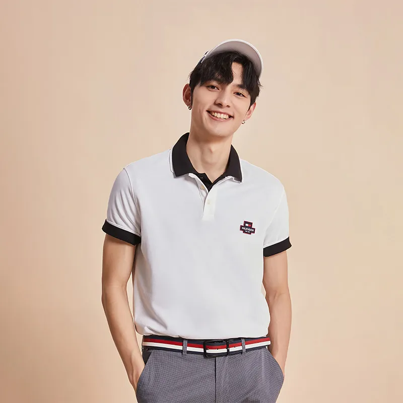 Tommy Hilfiger Polo Shirts Men White YBR-2