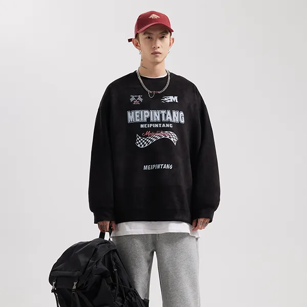 MEIPIN TANG Crew Neck Loose Fit Sweatshirt Unisex-6