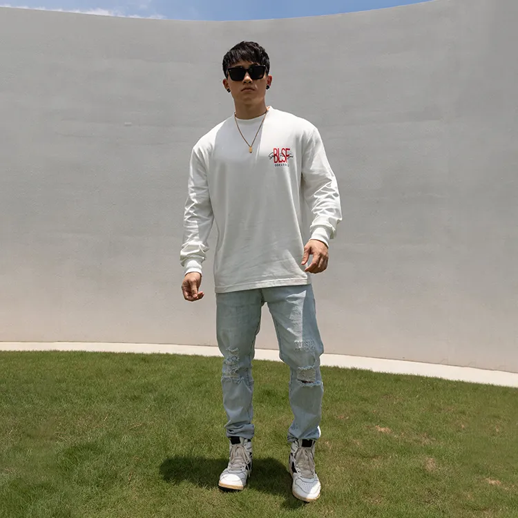 BLUESFLY Long Sleeved T Shirt Men's-2