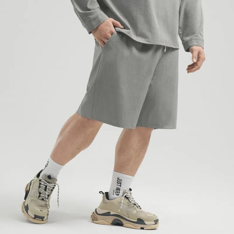 LUJIAMEN Sports Shorts Unisex Gray-2