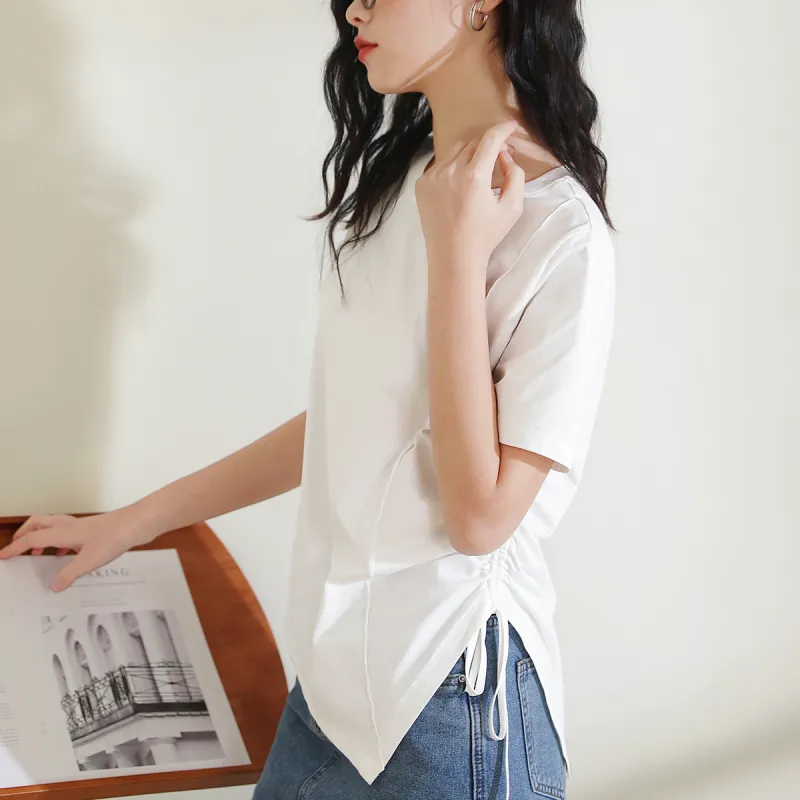 MITUAN T Shirts Women's White-2