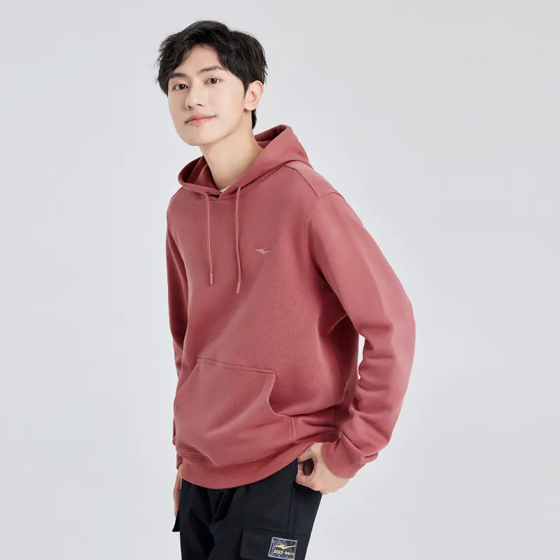 Erke Color Museum Collection Sports Life Collection Sweatshirt Men's Surprised Pink-3