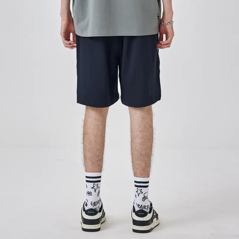 Guuka Casual Shorts Men Black-4