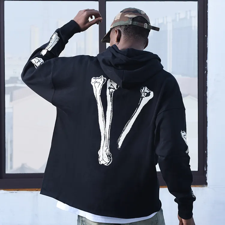 VLONE Skull Series Sweatshirt Unisex Black-5