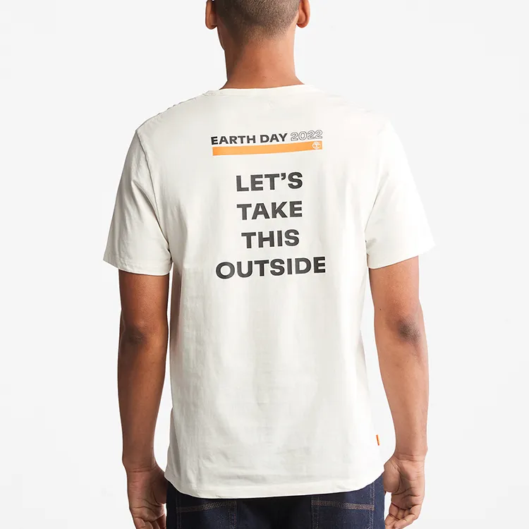 Timberland T Shirts Men Vintage White-3