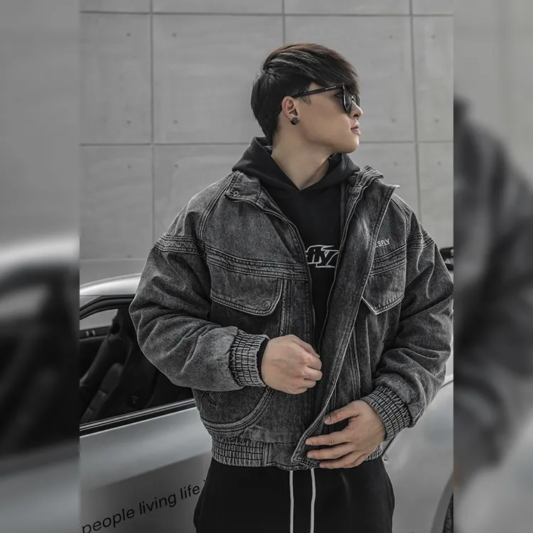 BLUESFLY Loose Fit Thickened Jacket Men's-4
