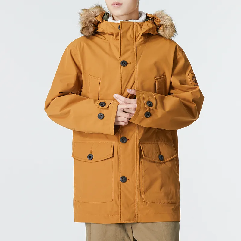 Timberland Waterproof And Windproof To Keep Warm Windbreaker Jacket Men's Wheat-5