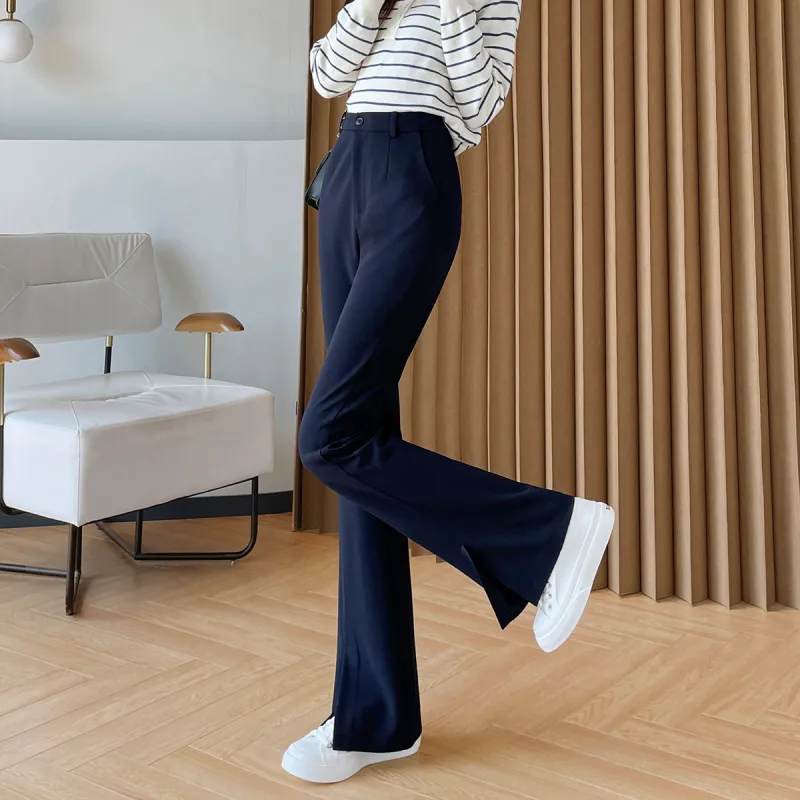 MITUAN Casual Pants Women's Navy Blue-3