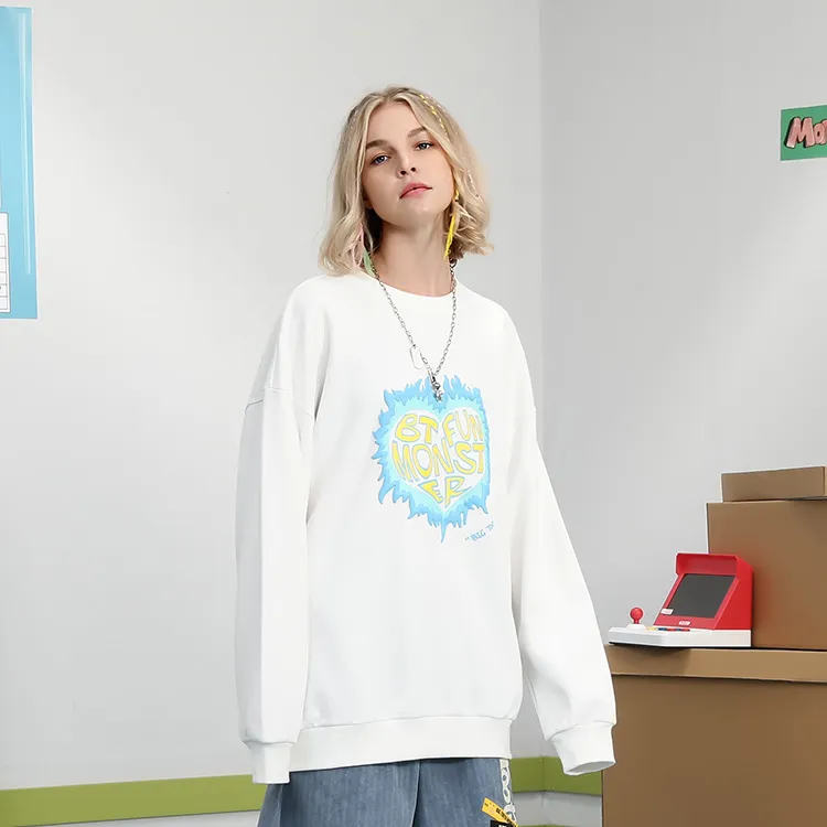 Bt Crew Neck Loose Fit Sweatshirt Unisex-9