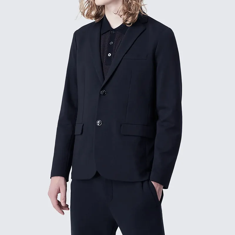 EMPORIO ARMANI Stitched Jersey Single Breasted Jacket-2