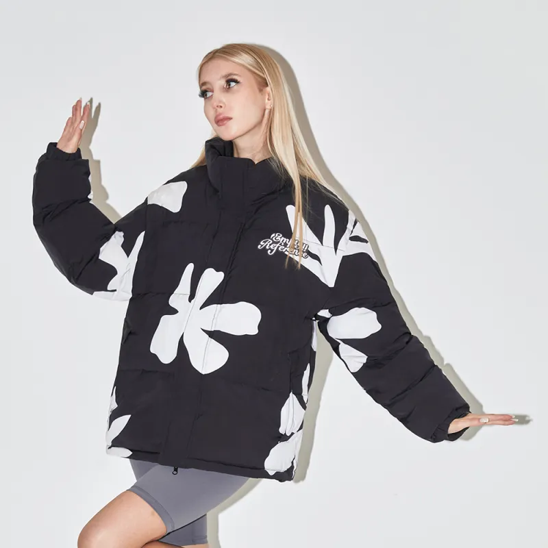 EMPTY REFERENCE Puffer Jacket Unisex Black-3