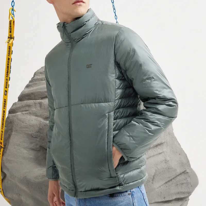 CAT FW22 Solid Color Stand Collar Fitted Cropped Down Jacket Unisex-7