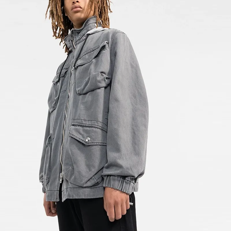 KENZO Pocket Detailed Hooded Jacket-4