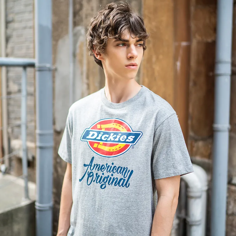 Dickies T Shirt Unisex Light Gray-5