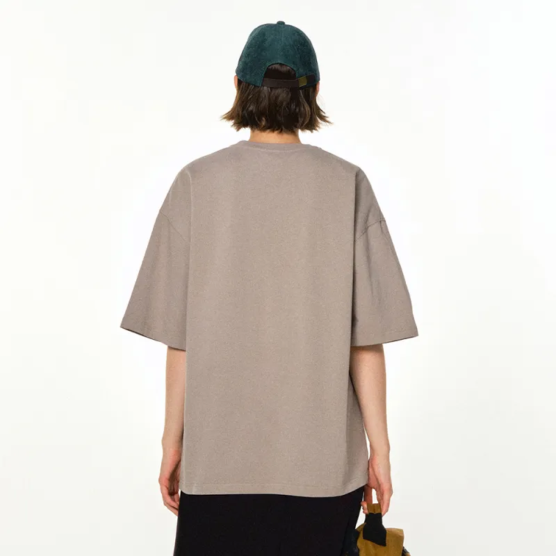 MATCHA STORY College Series T-Shirts Unisex Gray-4