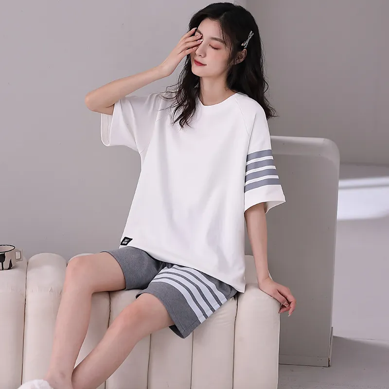XUANZHITING Pajama Set Women's Practical Box White-2