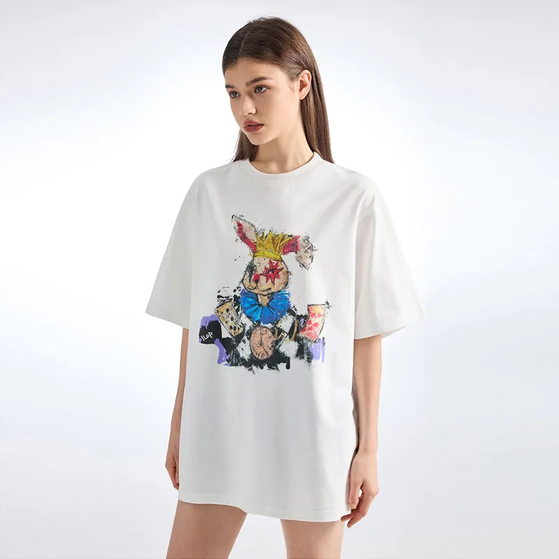 YLDP T Shirts Unisex White-3
