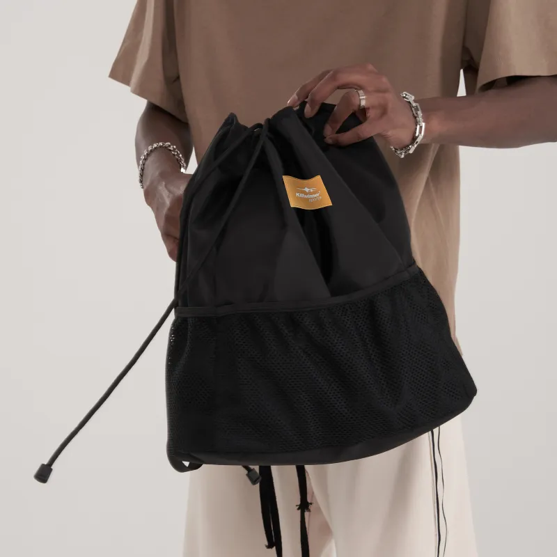 KILLWINNER Polyester Backpack Medium Size Unisex Black/Gray-5