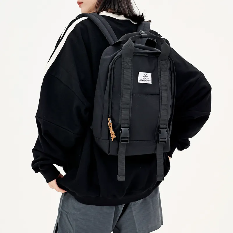 MYEDITION Durable Oxford Multi Purpose Backpack Student Backpack Small Size Unisex Multicolor-15