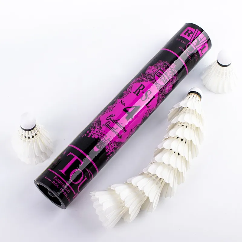 RSL Duck Feather Shuttlecock 12 Pack CiGu Duck Feather All Round Duck Feather Match Ball Training Shuttlecocks-6