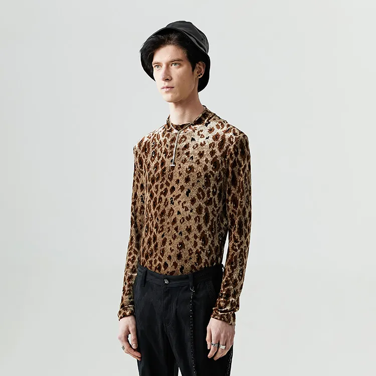 DAVID NAMAN T-Shirt Men's Leopard-3