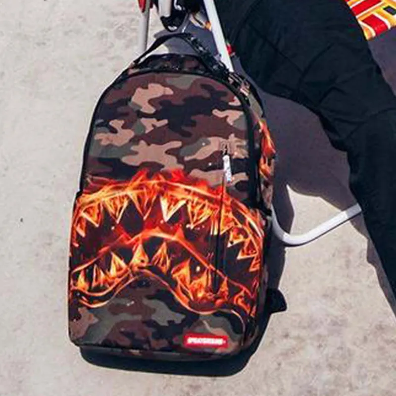 SPRAYGROUND Fabric Backpack Backpack Portable Backpack Small Size Unisex Camouflage-4