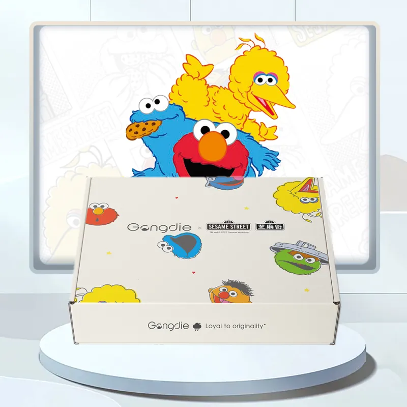 Gongdie x SESAME STREET Pajama Set Unisex Blue Gift Box Set-1