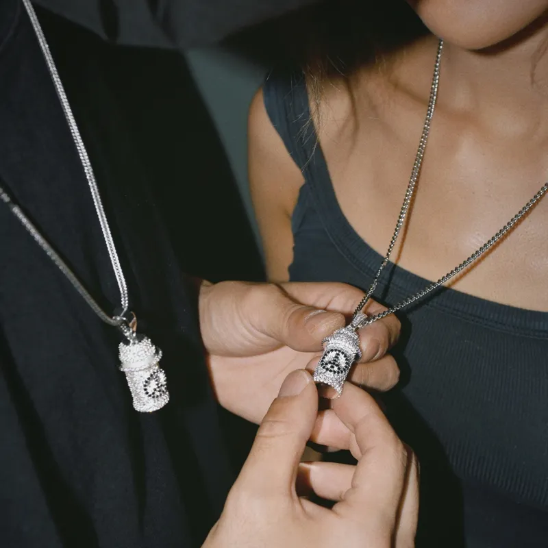 TheRubz Alloy Zircon Pendant Necklaces Unisex-1