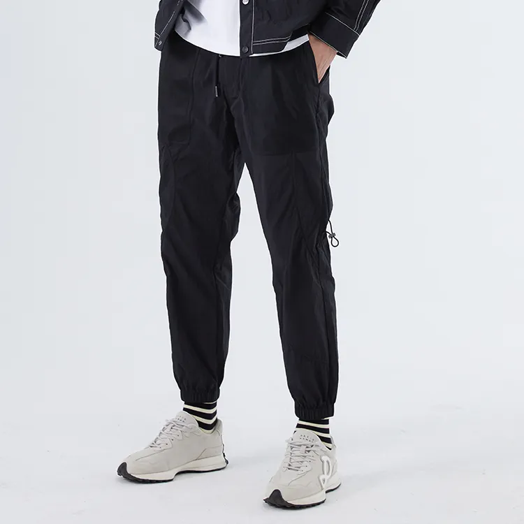DAVID NAMAN Sports Pants Men Black-4