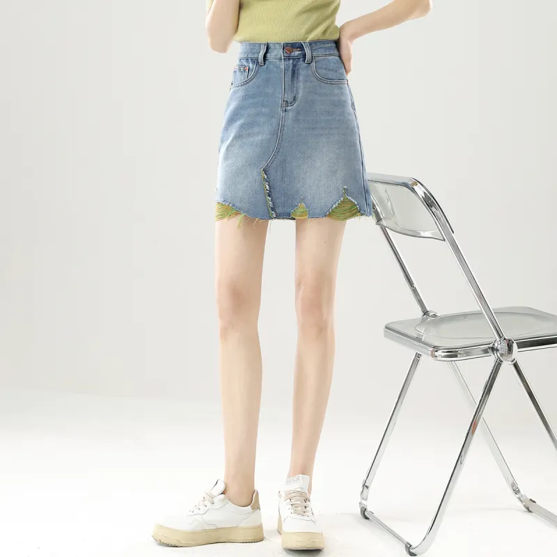 HIPPIEMISS Casual Short Skirts Women's Blue-4