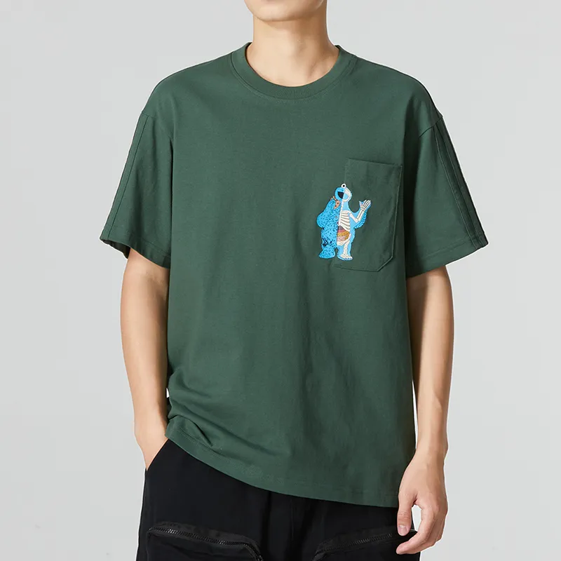 Adidas Neo T Shirts Men Green-3